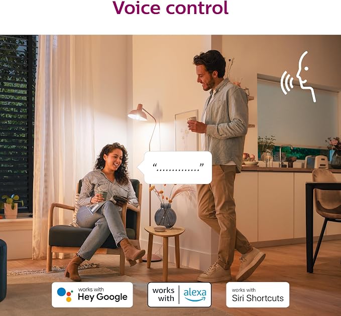 PHILIPS Smart 65W BR30 Color LED Smart Bulb 4-Pack -E26- Indoor - Connects to Your Existing Wi-Fi - Control with Voice or App + Activate with Motion - Matter Compatible