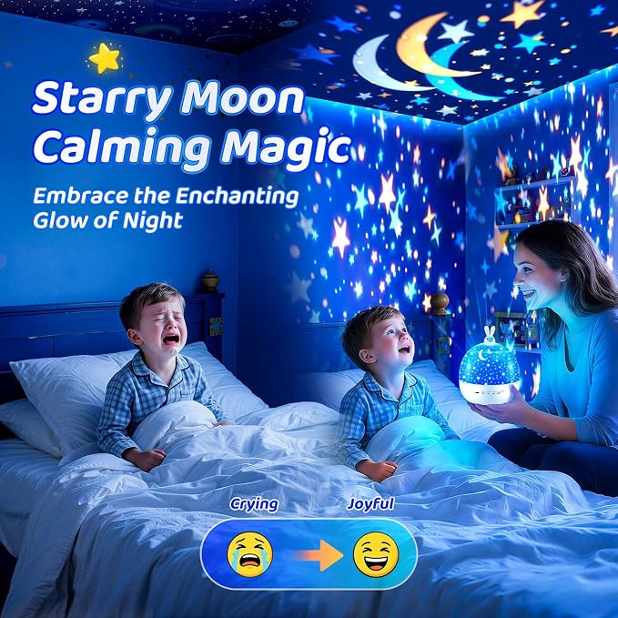 One Fire Dinosaur Night Light Projector, with 15 Films & Bluetooth Music | Remote-Controlled Ocean Projector, Rechargeable Star Night Light for Kids, Sound Machine Dinosaur Gifts for Boys.