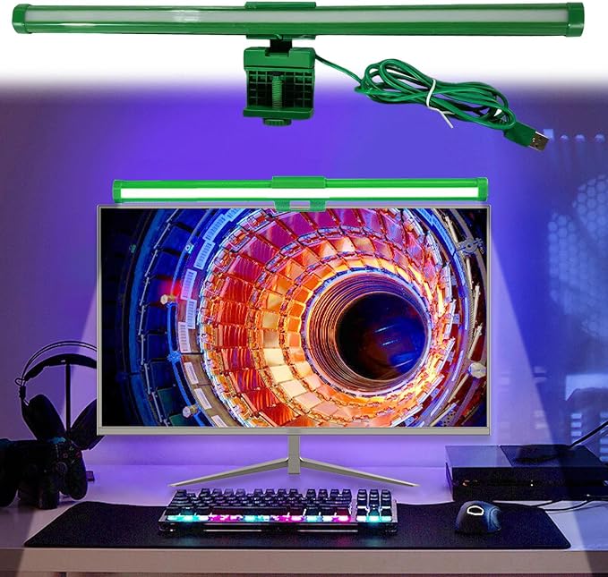 Monitor Light Bar Adjustable Lamp | 3-Color Adjustable Anti-Glare Screen Light for Computer Monitors—Ideal for Office, Home, Dorm, College, Workbench, Cubicle, and Desk Setups