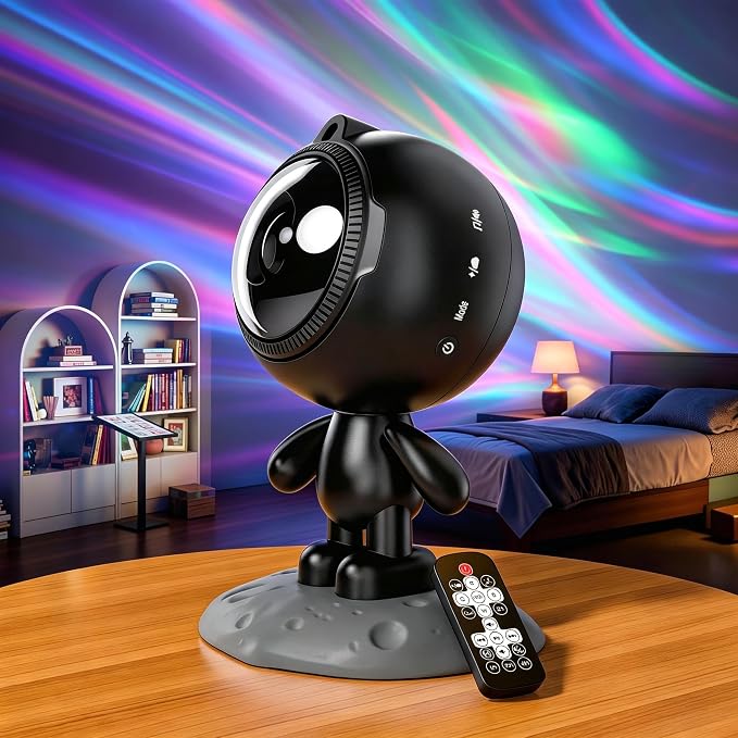 AIRIVO Northern Lights Star Projector, Galaxy Projector Night Light Bluetooth Speaker with Timer,Remote,White Noise, Posture Adjust,Room Bedroom Decor,Birthday Gifts for Kids Adults