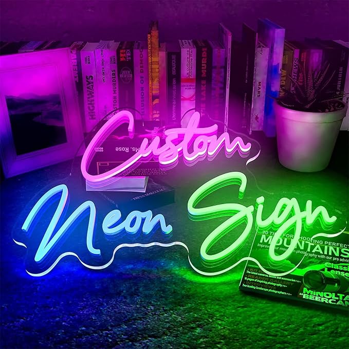 Custom Neon Sign, Neon Name Sign Personalized for Wall Decor, Light up Neon Name Sign Customizable for Wedding Bar Birthday Party Gift