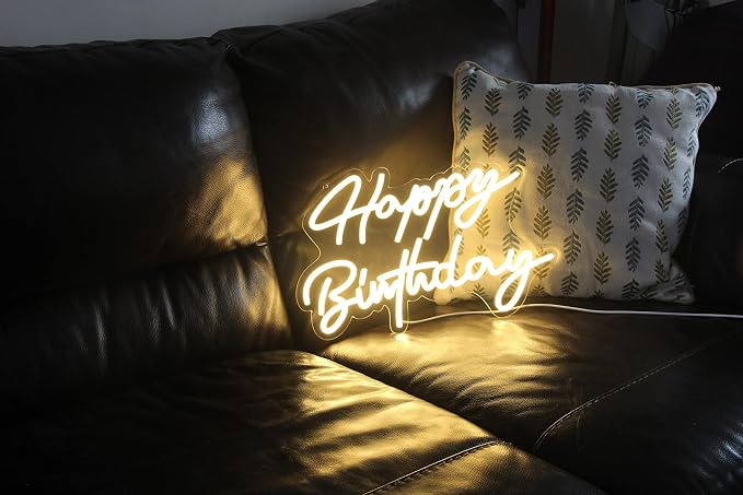 Ulalaza LED Neon Sign Night Light for Wall Party Décor Bedroom Room Bar Wedding Home Birthday Art Decoration Christmas with USB Chain Light modulator 5v 16.5''*9.1''