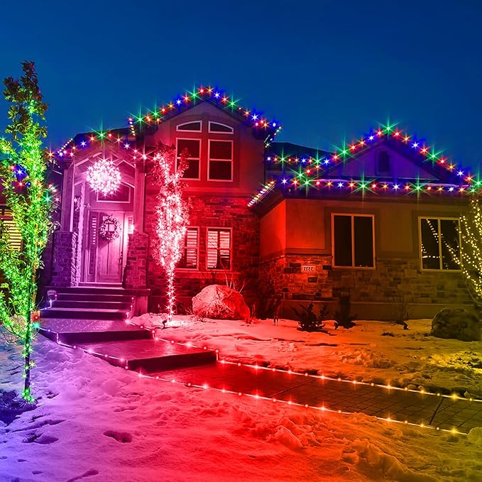33Ft LED Rope Lights Indoor,100 LED Tube Lights with 18 Colors,String Lights for Outside Waterproof LED Rope Lighting for Outside, Garden, Pool, Bedroom, Wedding, Party, Indoor Outdoor Decoration
