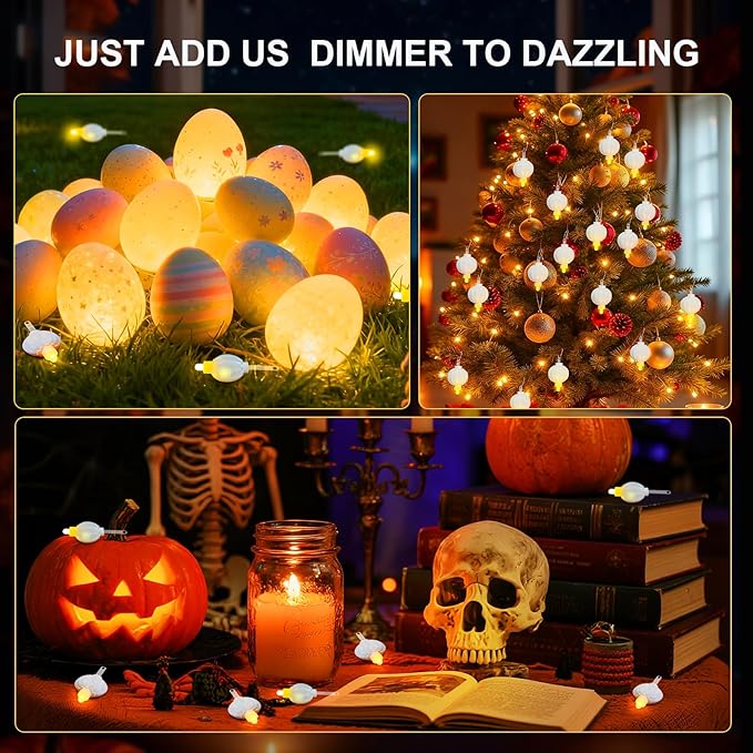 Aogist 24 Pack Small LED Lights Battery Powered Waterproof Hanging Light Last 48 Hours for Paper Lanterns,Balloons,Floral,Weddings & Festival Christmas Decorations,Warm White
