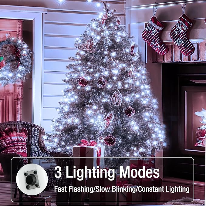 10 Pack Fairy Lights Battery Operated - 7ft 20 Led Twinkle Lights 3 Modes, Bulk Mini String Lights Waterproof for Mason Jars Vases DIY Party Wedding Decoration Christmas -Cool White