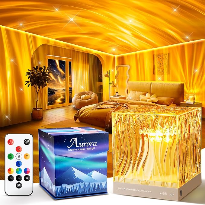 Galaxy Projector Night Light Projector, 18-Color Ocean Havie Lamp Gift Box | Remote, 10 Brightness&Dimmable, Teen Boys Girls Birthday Gifts, Relaxing&Calming, Mood&Ambient Lighting, 1&8 Hr Timer, Decor