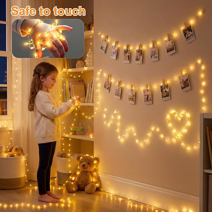 100FT 300LEDs Fairy Lights Plug in, 30V 24 RGB Colors+Warm White Color Changing Twinkle Lights, 150 Lighting Modes Timer String Light with Remote for Indoor Outdoor Festival DIY Decor