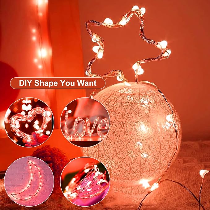 8 Pack Fairy Lights Battery Operated, 7ft 20 LED 3 Modes Speed Twinkle Mini String Lights Waterproof Silver Wire Firefly Starry Lights for Mason Jars Wedding Party Christmas Decorations