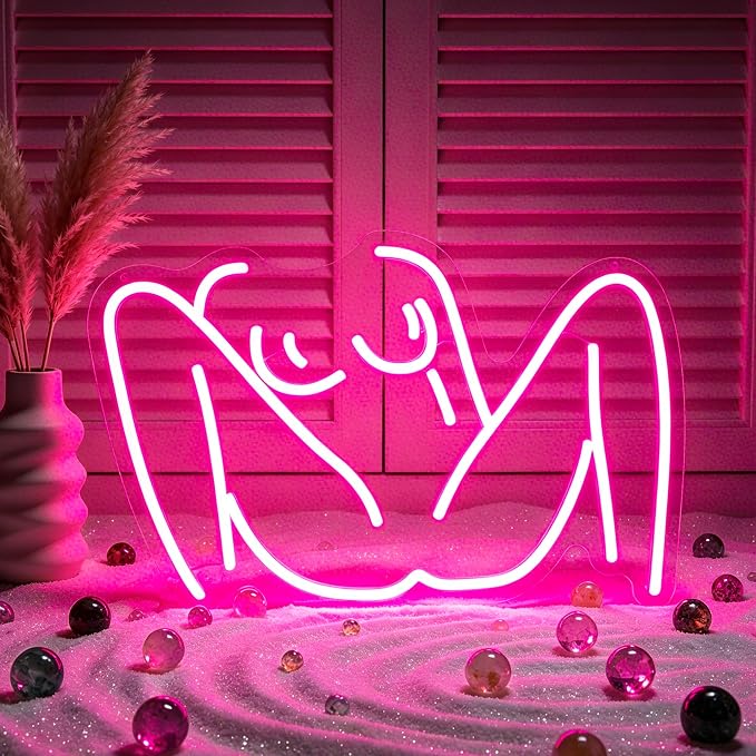 Lady Neon Sign for Wall Decor Led Neon Lights Signs | Lady Neon Sign,Room Decor,Wall Decor,Party,Gift,USB Powered,Bar,Men,Cave Decoration