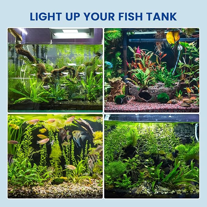 Aluxcia E26 Aquarium Light Bulbs Daylight 5500K,2-Pack(Remove/Bypass The Ballast)