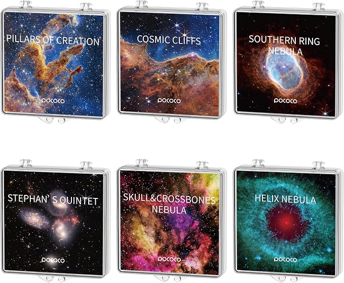 POCOCO Fixed Star and Nebula Series Discs, 5K Resolution, Realistic Patterns, 6 Pieces
