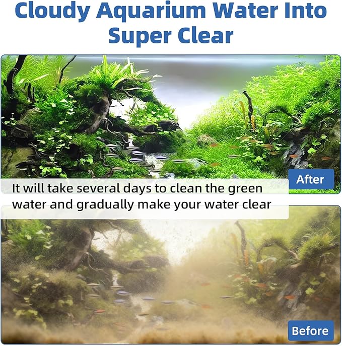 hygger Aquarium U-V Light with Timer, 360° Protective Shield Clean Light for Green Water Clean, Amphibian Aquarium Lamp Bulb for Freshwater Saltwater Fish Tank and Aquarium (9W, 60-100 Gallon)