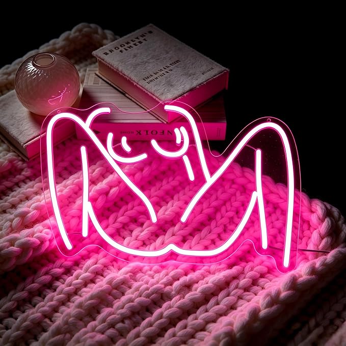 Lady Neon Sign for Wall Decor Led Neon Lights Signs | Lady Neon Sign,Room Decor,Wall Decor,Party,Gift,USB Powered,Bar,Men,Cave Decoration