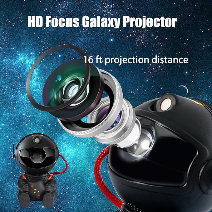 Astronaut Star Projector, Galaxy Projector Light, Kids Night Light, Nebula Star Ceiling Night Light,Gifts for Birthdays, Valentine's Day, Christmas，with Remote