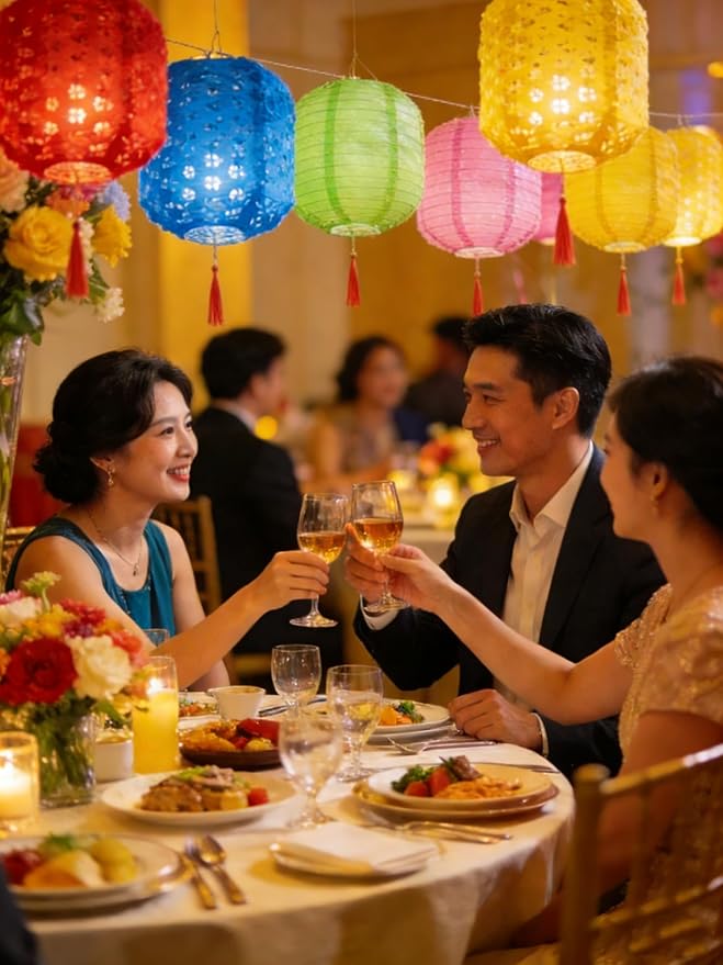 10PCS Paper Lanterns with LED Lights,Cute 6 Inch Lantern Colorful Hanging Paper Lanterns Lamp for Lunar New Year Spring Ceremony Wedding,Mid-Autumn , Party Decoration