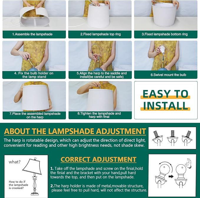 AIEAMPDO 21'' Set of 2 Coastal Small Ceramic Lamps for Bedroom | Traditional Nightstand Bedside Desk Table Lamp for Living Room Office Dorm, 2 Bulbs Included