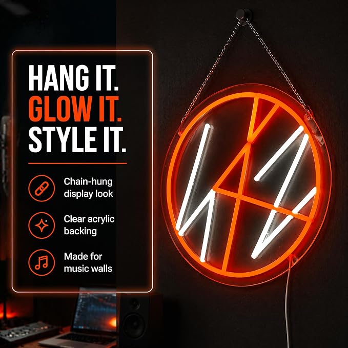 K-Pop Neon Sign,Music Decor,K POP Merch | LED Light, Music Fan Merch Decor, Wall Light, 12.6"x12.6"IN