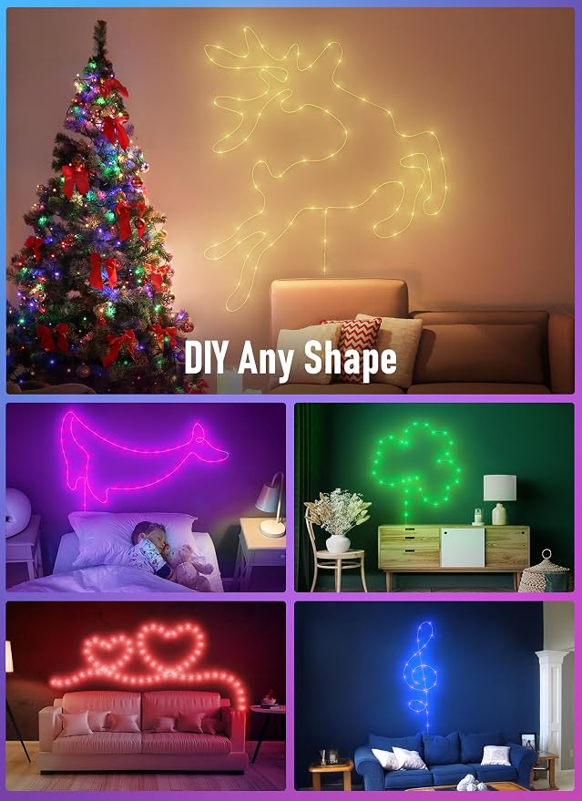 Minetom Fairy Lights Color Changing, 66FT 200 LED String Lights with Remote | USB Fairy Light with 16 Single Colors & 6 Holiday Colors,12 Mode,Timer, Christma String Light for Bedroom Halloween Classroom