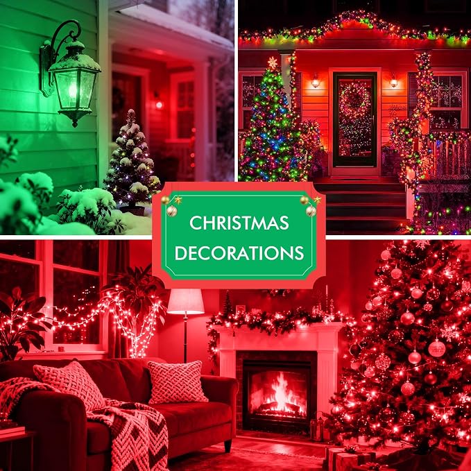 TJOY Red LED Light Bulb Outdoor Porch Halloween, A19 Colored 60 Watt Eq | Red Colored LED Lights, 5W E26 Base, Christmas Indoor Party Bedroom Decoration, Non-Dimmable, 4 Pack
