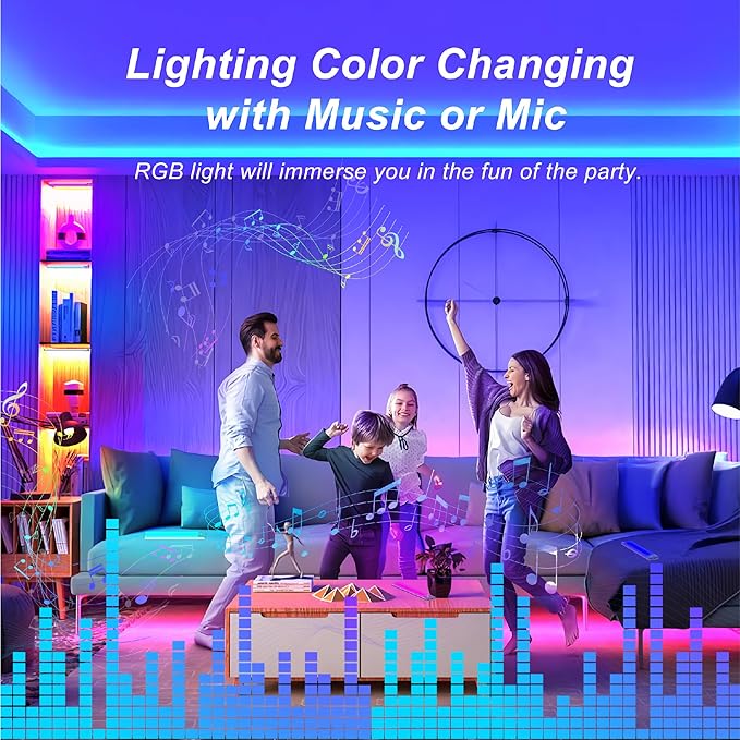 LEPOTEC Wall Lights, 10" Under Cabinet Lighting with Music Sync, 2200mAh Rechargeable Wireless Motion Sensor Gaming Light Bar, TV Backlighting with App Control for Kitchen, Bedroom, Hallways, Closets