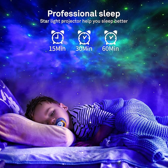 Galaxy Projector,Night Light Star Projector with Bluetooth Speaker, Remot Control LED Nebula Cloud Gift for Kids Room Bedroom Decor, Accompany,Night Light Ambiance