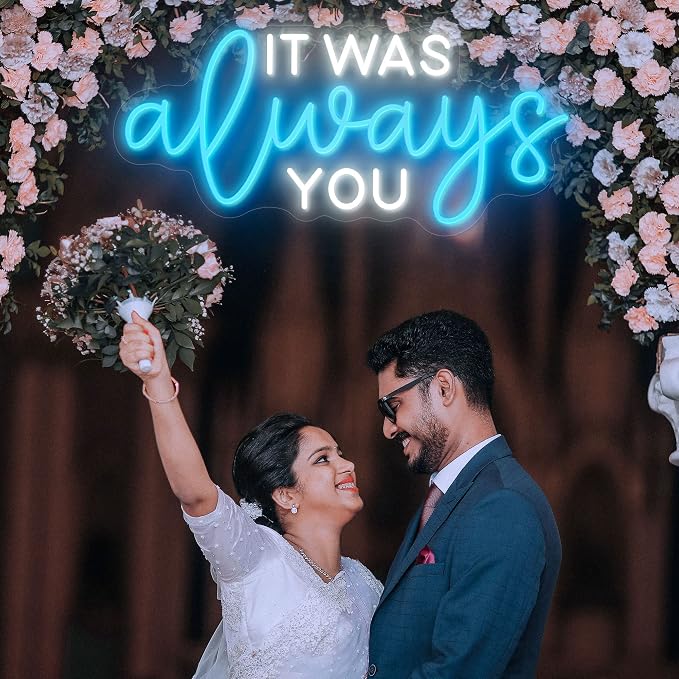 OPBYWE Custom Neon Signs, Personalized Large LED Light Signs for Wall Decor | Customizable Name Logo for Wedding,Business,Bar Shop,Salon,Bedroom & Birthday Party,Light Up Name Sign,Personalized Neon Sign