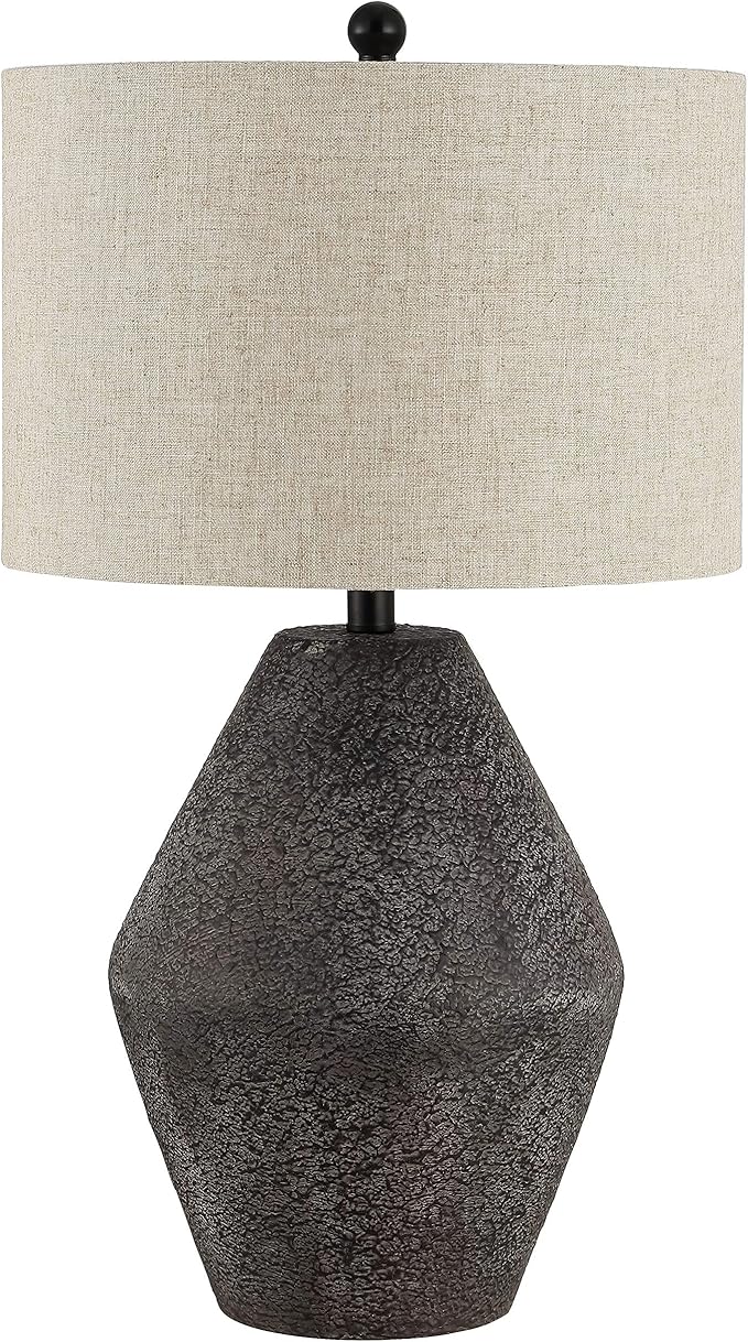SAFAVIEH Lighting Collection – Ersta Brown Modern Rustic Farmhouse Table Lamp, 27-Inch Accent Lamp for Bedroom, Living Room, Home Office (TBL4367A)