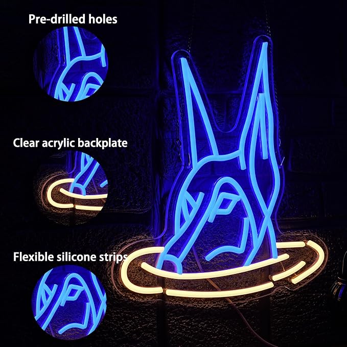 Doberman Dog Neon Sign for Wall Decor Usb Powered Doberman Swimming Led Light Sign Cool Neon Dog Light for Cafe Pet Shop Bar Birthday Party
