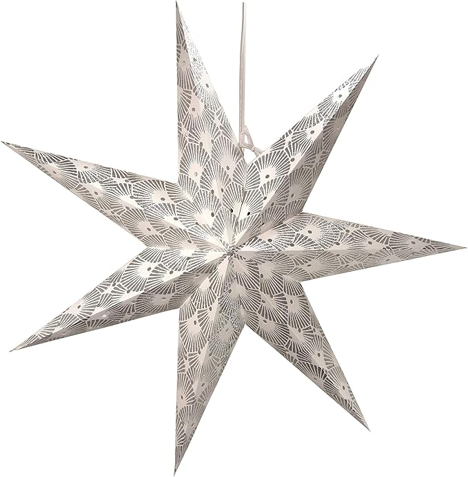 Nuclea Paper Star Lantern with 12 Foot Power Cord Included