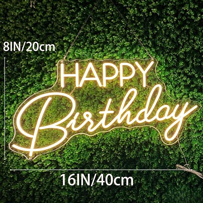 Ulalaza LED Neon Sign Night Light for Wall Party Décor Bedroom Room Bar Wedding Home Birthday Art Decoration Christmas with USB Chain Light modulator 5v 16''*8''