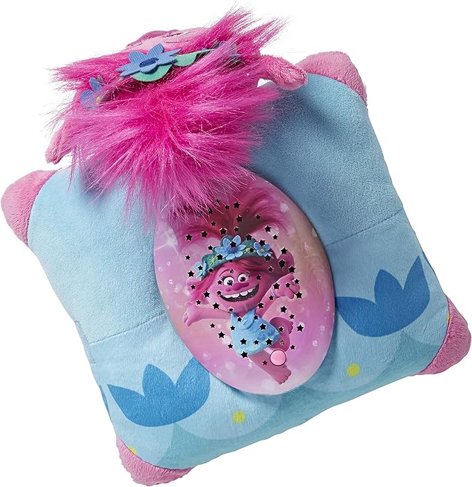 Pillow Pets DreamWorks Poppy Sleeptime Lite 11" – Trolls World Tour Stuffed Animal Plush Nightlight