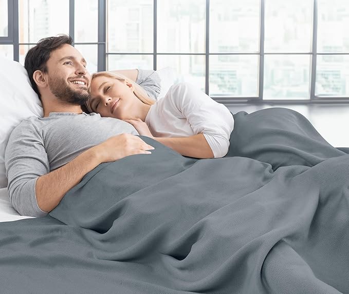 Utopia Bedding Soft Jersey Knit Blanket Grey Twin (90x66 Inches) | Lightweight, Breathable, Sweatshirt Blanket, Bed, Couch, Sofa, Cozy, Home Decor, Summer