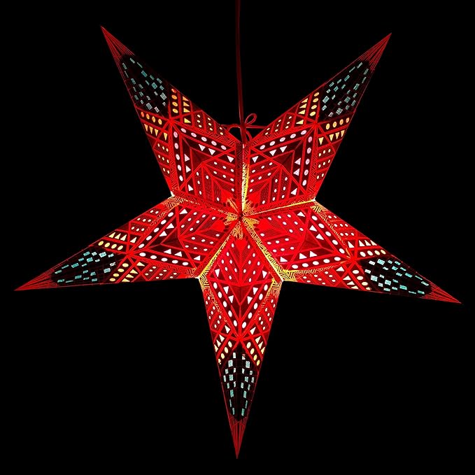 Crux Paper Star Lantern with 12 Foot Power Cord Included
