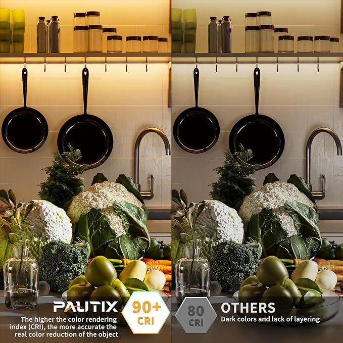 PAUTIX COB LED Strip Light 32.8ft/10m 5040LEDs Warm White 2700K,High Lumen Flexible CRI93+ LED Tape Super Bright DC24V,for Cabinet Home DIY Lighting Projects(Power Supply & Controller Not Included)