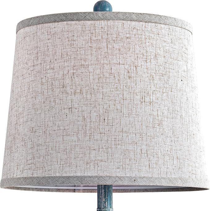 Farmhouse Table Lamps for Living Room, Touch Control, Set of 2 | 27.7" Table Lamps for Bedroom, Nightstands, Hallways, Bedside, 3 Way Dimmable Touch Contorl, USB A+C Ports, Bulbs Included
