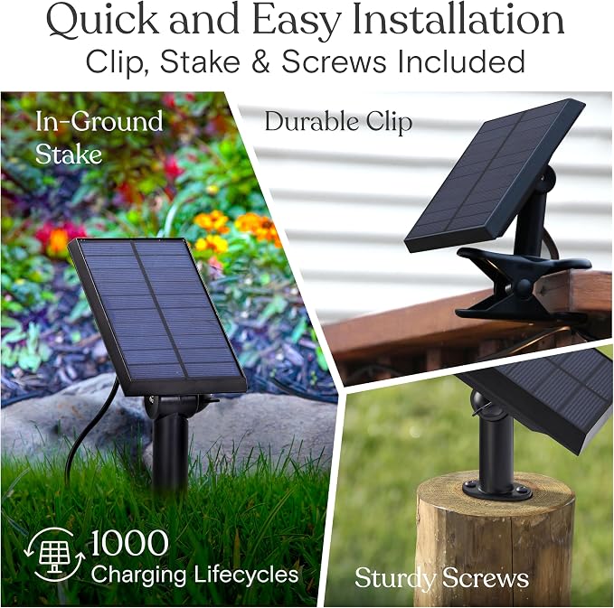 Brightech Ambience Hybrid Outdoor String Lights - Dual Plug and Solar Powered Waterproof LED Light String for Outside - 27 Ft, Soft White Edison Bulbs, for Camping, Patio, Cafe, Yard, Porch