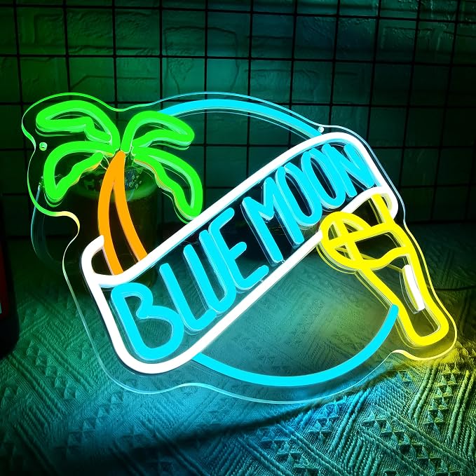Beer Neon Sign for Wall Decor Bar LED Light for Man Cave | Dimmable beer neon light, bedroom, bar home store bistro party restaurant decor, birthday gifts, size 13.7*13.1 in