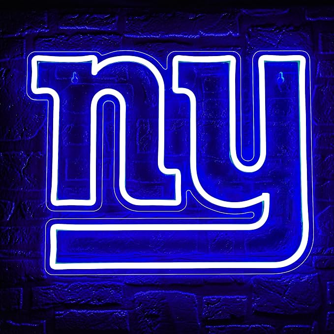 Football Neon Sign for Wall Decor Football Led Neon Light for Man Cave | Dimmable Rugby Team Logo Sign for Bedroom Club Bar Game Room Party Garage Decor Birthday Gifts for Men Size 15.4*12.0 In