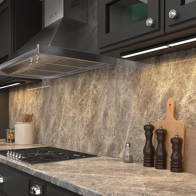 LAGOM Halo Under Cabinet Light, 30‑Inch Hardwired Dimmable LED, 2700K/4000K/5000K, Power Cord Sold Separately, Black, UC0130BK27