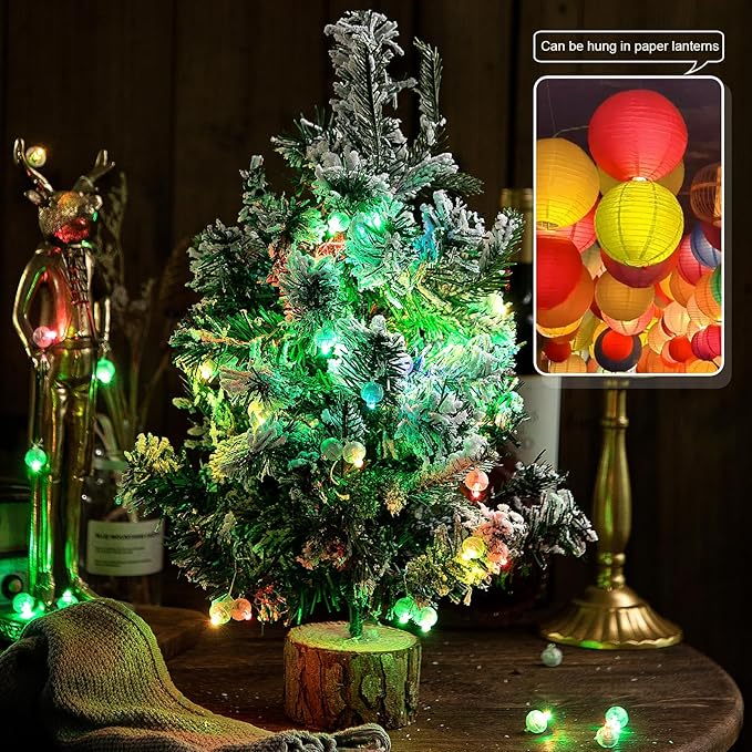 200PCs Mini Led Lights with Hooks,Long Standby Time Balloons Light, Mix Colors for Party Decorations, Paper Lantern Easter Eggs Birthday Wedding Halloween Christmas Decoration(Warm and White)