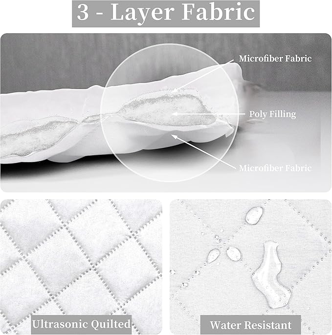 Easy-Going King Size Reversible Quilt Set with 1 Quilt and 2 Pillow Shams, Soft Bed Quilt Cover, Water Resistant Lightweight Microfiber Bedspread, Stain Resistant, White/White