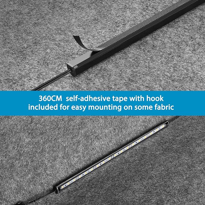 LED Safe Lighting Kit Plug in. Door Control Activated. 5000K | 6 Slim 12 inch Light Bars. Linkable Extendable for Gun Safe, Closet, Tool Box, in-Cabinet Under Counter Pantry. Daylight