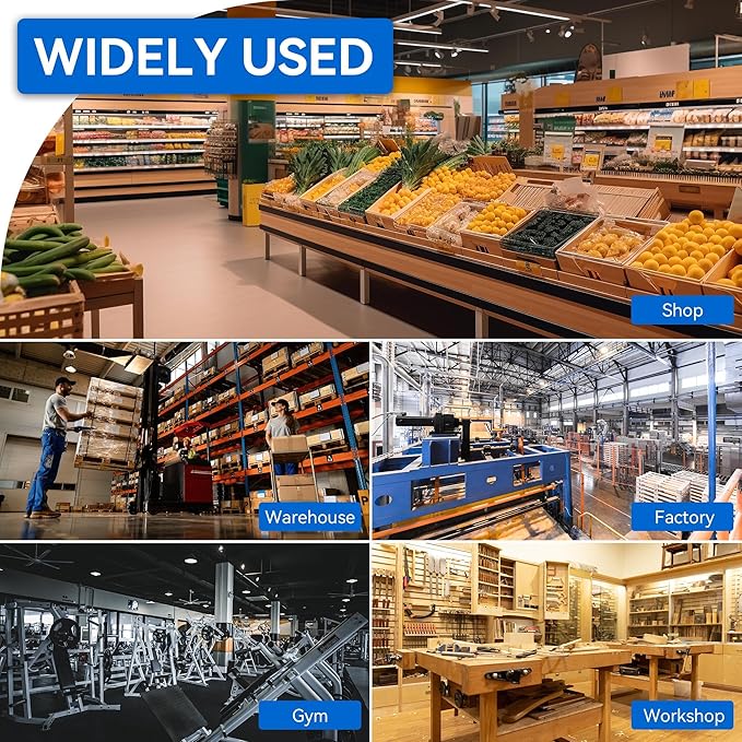UFO Led High Bay Light 200W(800W MH/HPS Equiv.), 30000lm, 6000K Daylight High Bay Led Light with 5' Cable US Hook, IP65 Waterproof Commercial Light Fixture for Warehouse Workshop Barn Factory
