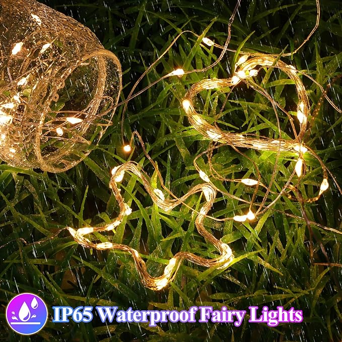 Lakumu 12-Pack Fairy Lights Battery Operated String Lights-7FT 20 LED,Waterproof Silver Wire Firefly Lights for Mason Jars DIY Bedroom Wedding Party Centerpiece Table Decor,6 Color
