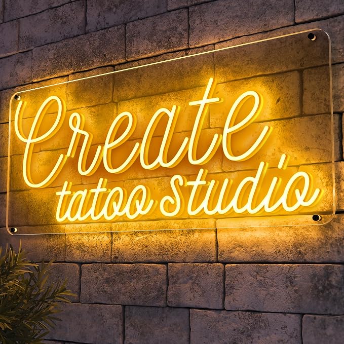 Wakklia Custom Neon Sign, Large Custom LED Sign Customizable Neon Light | Personalized Name Neon for Wall Decor, Light up Sign for Office Coffee Bar Store Tattoo Shop Gifts Decorations