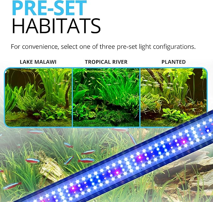 Fluval Plant 3.0 LED Planted Aquarium Lighting, 32 Watts, 24-34 Inches