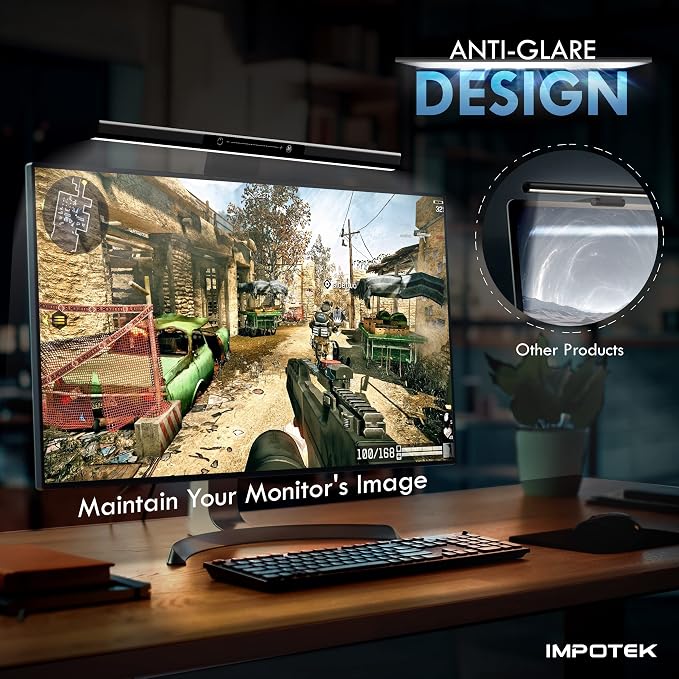 MLB-X10 LED Monitor Lamp with Smart Light Bar Anti-Glare Touch Control Brightness Adjustment USB Power