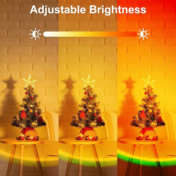 Sunset Lamp, Sun Light Projector for Aesthetic Room Decor,RGB Color Changing Night Light Mood Lighting for Bedroom,Gifts for Girl Kid Adults, 360°Rotation LED Light for Party TikTok Live Photography