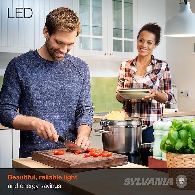 Sylvania ECO LED Light Bulb, A19, 100W Equivalent, Efficient 14.5W, 7 Year, 1450 Lumens, Frosted, 5000K, Daylight - 6 Pack (40884)