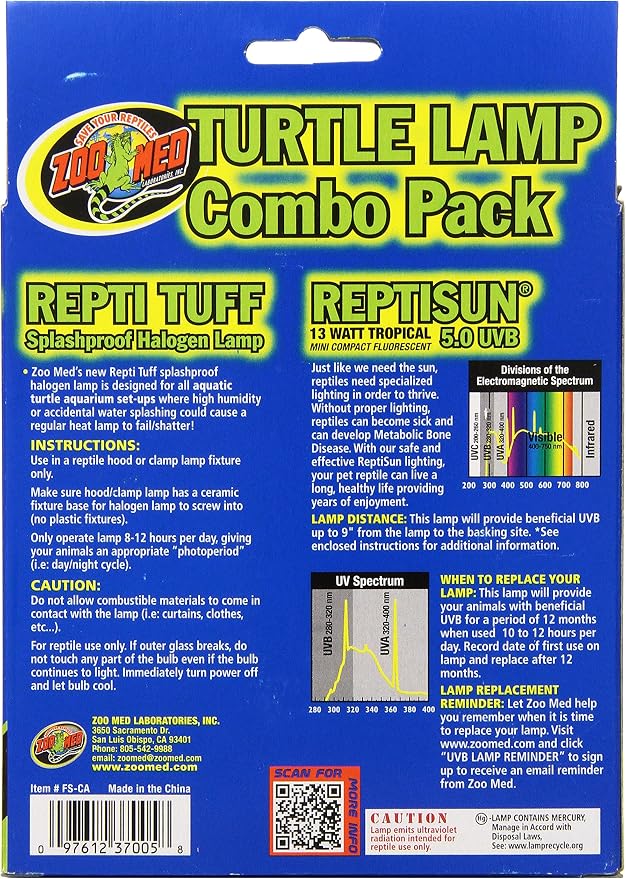 Zoo Med Turtle Lamp Combo Pack